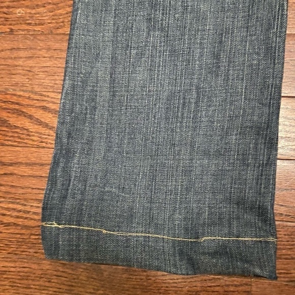 Guess Belmont Flare Womens 32 Stretch Denim Jeans Dark Wash Blue - Picture 12 of 12